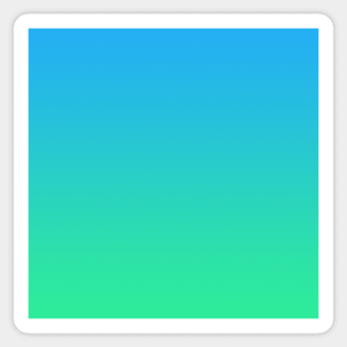 Blue to Green Gradient Sticker